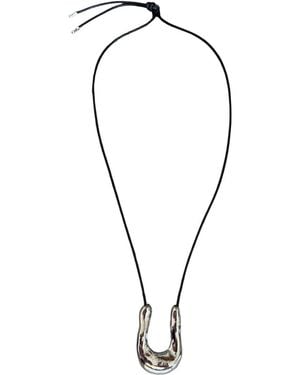 London Atelier Byproduct Wish Bone Geometric Pendant Necklace - Metallic