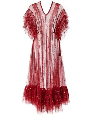 By Moumi Tulle Dress Christmas - Red