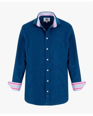 Koy Clothing Dark Cord Shirt - Blue