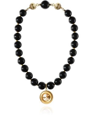 Saule Label Lola Onyx Necklace - Black