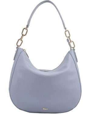 Paul Costelloe Bisbee Leather Shoulder Bag - Blue