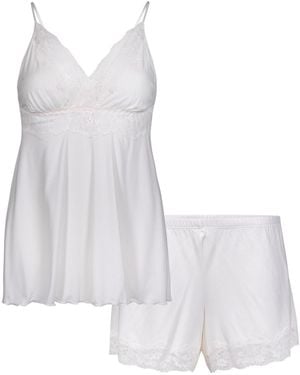 Oh!Zuza Cream Lace Pyjama Set - White
