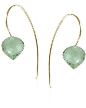 MOUNIR LONDON Amethyst Drop Earrings - Green