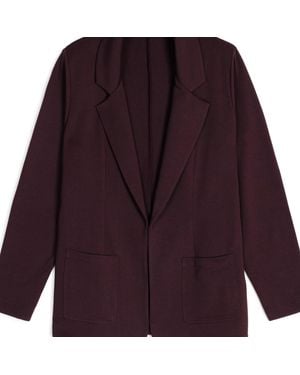 Weartwo London Circe Soft Blazer, Burgundy - Purple