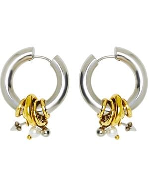Kirei Voltage Hoop Earrings - Metallic