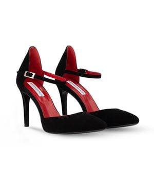 Rosamund Muir London Lumina Suede Heels - Red