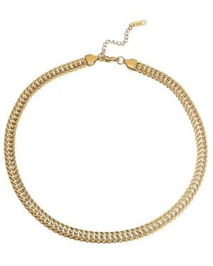 ADIBA Harmonious Links Stainless Steel Chain Necklace - Metallic