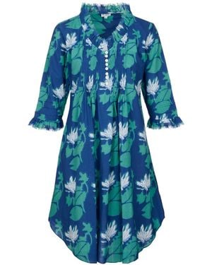 At Last Annabel Cotton Tunic - Blue