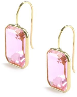 Hye Jane Jewelry Medium Gemma Hydro Quartz Earrings - Pink