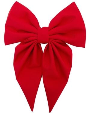 RainSisters Hair Bow Clip: Poppy - Red