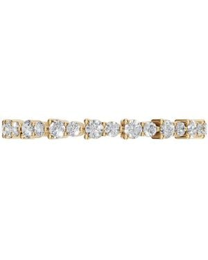 Aya Fine Jewelry 14Kt Round Lab Diamond Eternity Band Ring For Anniversary Gift - White