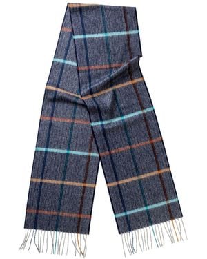 Kinalba Oban Fala Cashmere Scarf - Blue