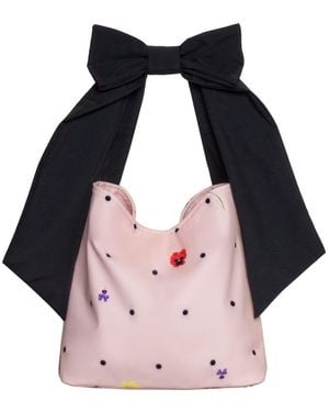 RainSisters Blossom Bow Tote Bag - Black