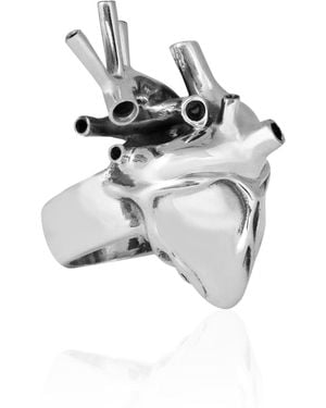 Strange Fruit Heart Ring - Metallic