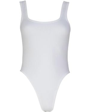 Circular Path Amanda Tank Bodysuit - White
