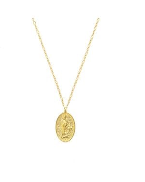 Seven Saints Quan Yin Goddess Of Compassion And Mercy Necklace - Metallic