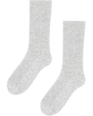 Loop Cashmere Cashmere Sock - Grey