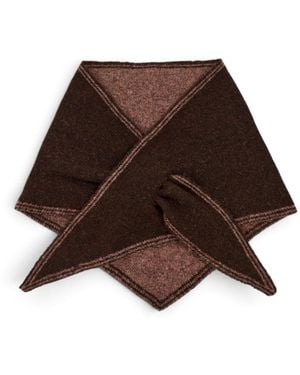 Saachi Triangle Pull-Through Scarf - Brown