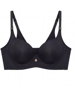 Leonisa High Profile Back Smoothing Bra With Soft Full Coverage Cups - Black