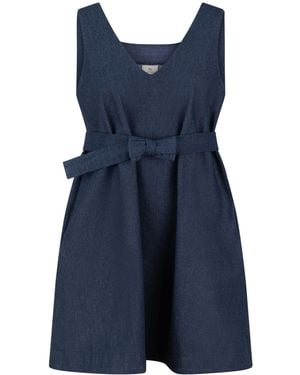 Gunda Hafner Ltd Denim Sleeveless Mini Dress - Blue