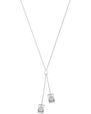 CarterGore Tarot Card Sterling Slider Necklace - Metallic