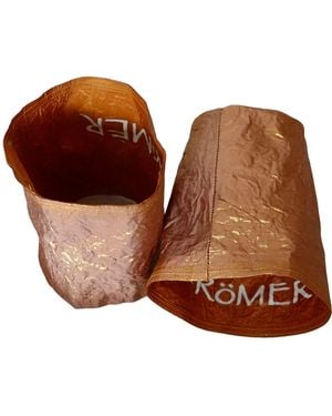 Romer Millinery Morphy Moldable Silk Cuff Bronze Set Of Two - Brown