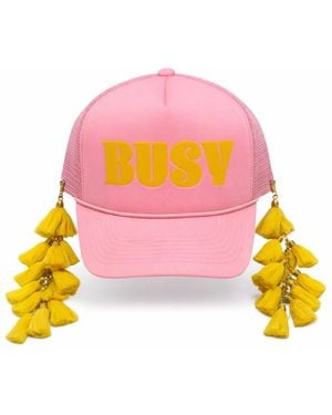 Julia Clancey Busy Candy Tasseltastic Tassel Trucker Cap - Pink
