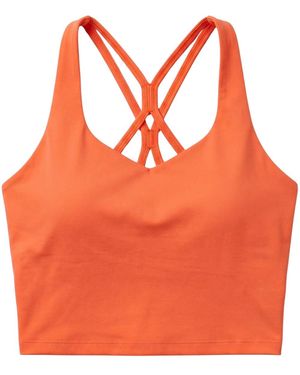 Altra Volta Coral Sculpt Cross-Back Active Top - Orange