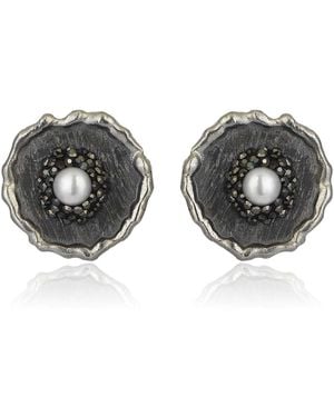 Nowart Jewelry Pearl Earrings - Black