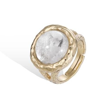 Retro Chic Neutrals Aeolian Whispers Ring - Metallic