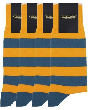 Peper Harow - Made in England Groomsmen's Socks Bundle - Orange