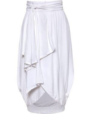 Carolina Benoit Cocoon Bamboo Bow Skirt – - White