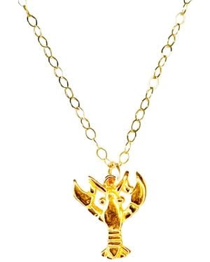 Lexi Jewelry Lucky Lobster Necklace - Metallic