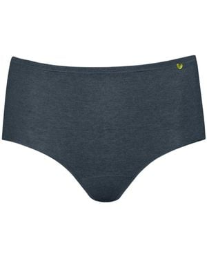 Zd - Zero Defects Atenea High-Waist Brief – Stylisht Fit & Comfort With Soy Fibre - Blue
