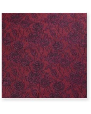 Gresham Blake Burgundy Rose Pocket Square - Purple