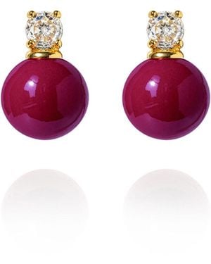 Saule Label Bela Earrings - Purple