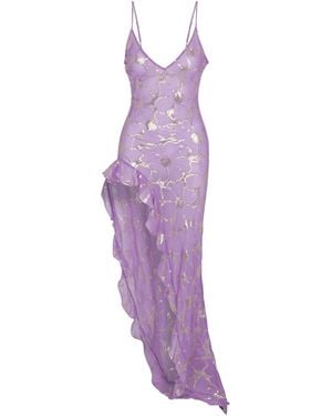 DELFI Collective Lara Lilac Ruffle Dress - Purple