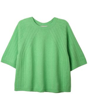 Cove Brooke Boxy Short Sleeve Top - Green