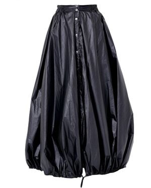 Metamorph Voluminous Maxi Skirt With Adjustable Hem - Black