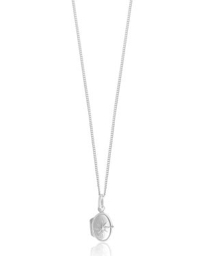 FV Jewellery Bijoux Compass Locket Necklace - Metallic