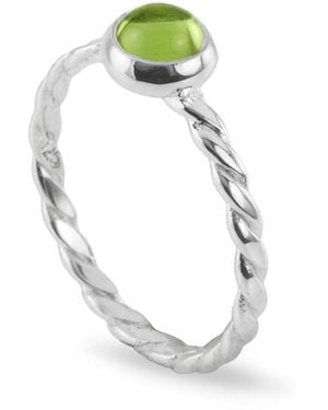 The Jewellery Store London August Birthstone Ring - Metallic