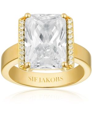Sif Jakobs Jewellery Plated Ring Roccanova Zirconia - Metallic
