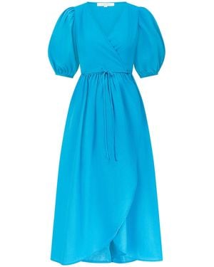 Lula-Ru Belle Cotton Dress - Blue