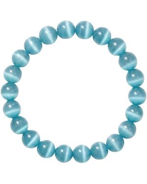 seree Manifest Clarity Cat's Eye Beaded Bracelet - Blue