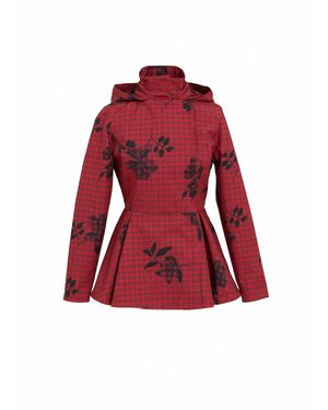 RainSisters Jacket With Detachable Hood: Crimson Heart - Red