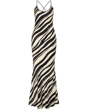 Aura Maris Venus Silk Maxi Dress - Black