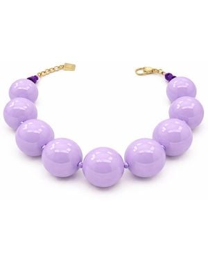Michael Nash Jewelry Lucy Gumball Necklace - Purple