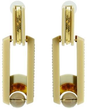 Gissa Bicalho Neutrals Earring Hoop Orbit - Metallic