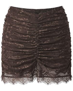 OW Collection Selah Lace Mini Skirt - Grey
