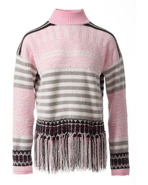 Fully Fashioning Women's Black / White / Pink Fully Fashioning